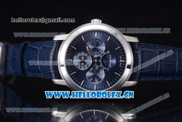 Audemars Piguet Jules Audemars Grand Complication Asia ST16 Automatic Steel Case Stick Markers Blue Leather Strap and Blue Dial (EF) - Click Image to Close